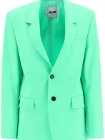 Msgm Jacket  Woman Color Green