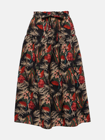 Ulla Johnson Fernanda Cotton Poplin Midi Skirt In Wild Flower