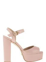 Stuart Weitzman Ryder Heeled Platform Sandals In Pink