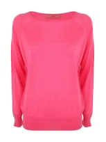 Nuur Wide Neckline Pullover In Rosado