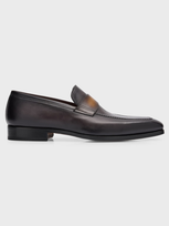 Magnanni Men's Mckinley Leather Penny Loafers In Grey