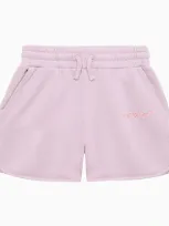 Off-white Kids' Bookish Brand-print Cotton-jersey Shorts 8-12 Years In Purple