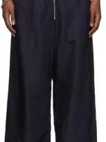 Dries Van Noten Blue Overdyed Trousers In 504 Blue