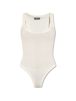 Jacquemus Le Body Caraco Ribbed Bodysuit In White