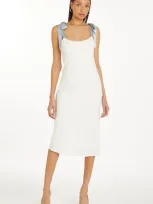 Amanda Uprichard Lusana Dress In Aero,ivory