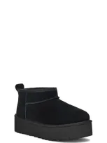 Ugg Kids' Classic Ultra Mini Platform Boots In Black/black