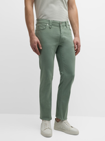 Brioni Men's Cotton-stretch 5-pocket Pants In Green