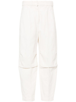 Brunello Cucinelli Halbhohe Tapered-jeans In White