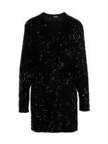 Rotate Birger Christensen Sequin Minidress Dresses Black