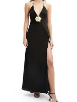 Bardot Aradia Halter Dress In Black