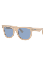 Ray Ban Wayfarer Reverse Sonnenbrillen Opal Beige & Honig Fassung Blue Glas 50-22 In Opal Beige & Honey