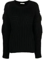 Rev The Cole Virgin Wool Jumper In Black