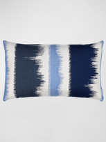 Elaine Smith Murmur Lumbar Sunbrella Pillow In Dark Blue