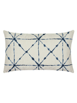 Elaine Smith Trilogy Lumbar Sunbrella Pillow, Indigo