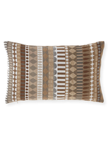 Elaine Smith Deco Linen Lumbar Sunbrella Pillow