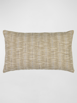 Elaine Smith Intertwine Lumbar Decorative Pillow, 12" X 20" In Sand