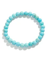 Baublebar Semiprecious Stone Beaded Stretch Bracelet In Turquoise