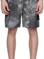 Stone Island Gray Drawstring Shorts In V0060 Grey