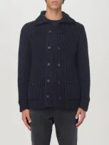 Add Cardigan  Men Color Blue In Blau