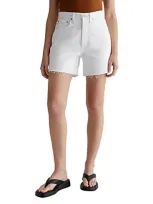 Ag Denim Shorts In White