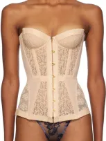 Agent Provocateur Beige Mercy Corset In 691001 Blush