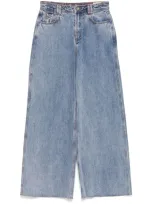 Aje Zariah Wide-leg Jeans In Blue