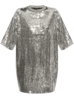 Allsaints Opal Dress In Silver