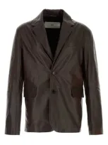 Ami Alexandre Mattiussi Ami Paris Jacket In Dark Coffee