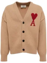 Ami Alexandre Mattiussi Ami Sweaters Beige