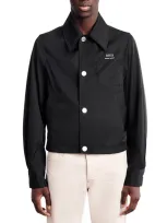 Ami Alexandre Mattiussi Classic Tech Twill Jacket In Black