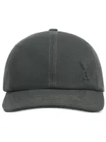 Ami Alexandre Mattiussi Embossed Logo Cap In Grey