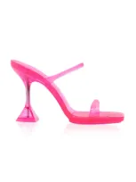 Amina Muaddi Brito Pvc Sandals In Pink