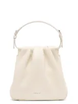 Amina Muaddi Vittoria Off White Leather Bag