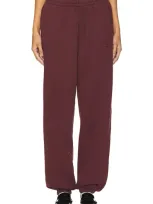 Anine Bing Karter Jogger In Burgundy