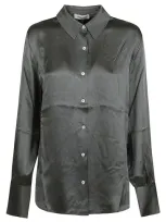 Anine Bing Long-sleeved Shirt In Green