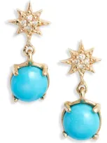 Anzie Star Drop Earrings In Gold