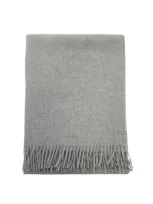 Apc Alix Brodée Wool Scarf In Grey