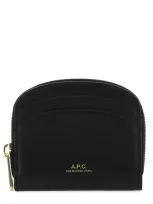 Apc Black Leather Card Holder