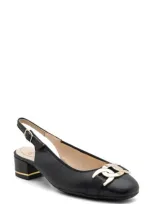 Ara Gallant Sling 2.0 Pump In Black Leather