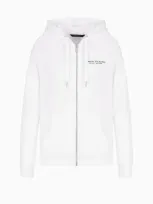 Armani Exchange Hoodie With Logo In White