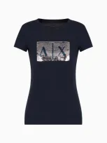 Armani Exchange T-shirt  Woman In Navy Blue