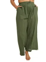 Artesands Grainger Cotton Cover-up Pants In Olive