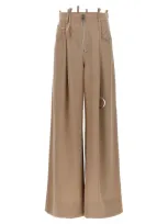 Attico The  Palazzo Pants In Beige