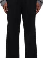 Auralee Black Smooth Soft Sweatpants