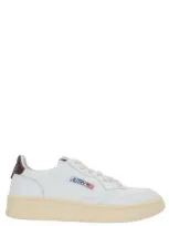 Autry Aulw Lace-up Sneakers In Wht/brown