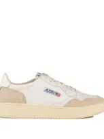 Autry Medalist Low Suede And White Leather Sneakers