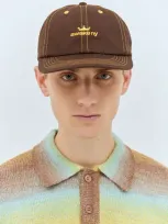 Awake Ny Crown Logo Baseball Cap In Brown