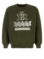 Baracuta England Crew Neck Logo-m Nd  Male In Green