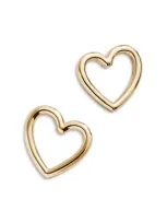 Baublebar Heart Outline Stud Earrings In Gold