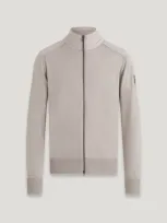 Belstaff Kelby Zip Cardigan In Gray